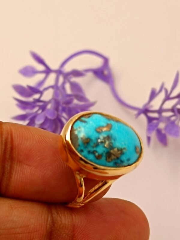 Feroza Panchdhatu Ring - Luck Enhancer Stone - Image 3