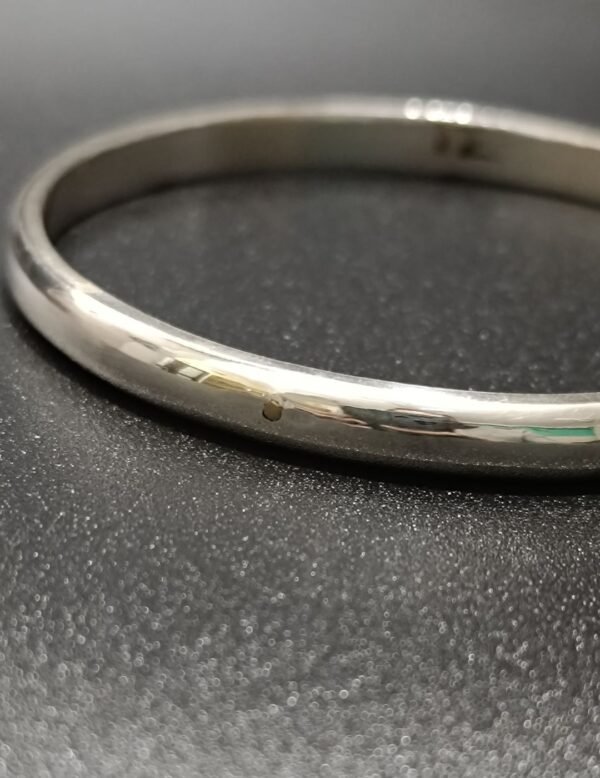 Pure Silver Tridhatu Kada Having Gold & Copper Pins - Mangal Bad Kada - Image 3