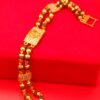 Rudraksha Bracelet - Style Bracelet - Long Lasting Golden Polish - Image 5