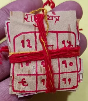 Rahu Bhojpatra Yantra - 12 Abhimantrit Yantra - To Make Rahu Shubh