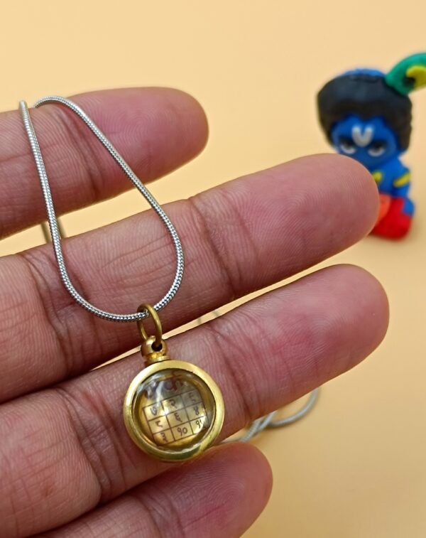Cancer Sign Locket - Free Chain For Locket - कर्क राशि यंत्र लॉकेट - Image 2