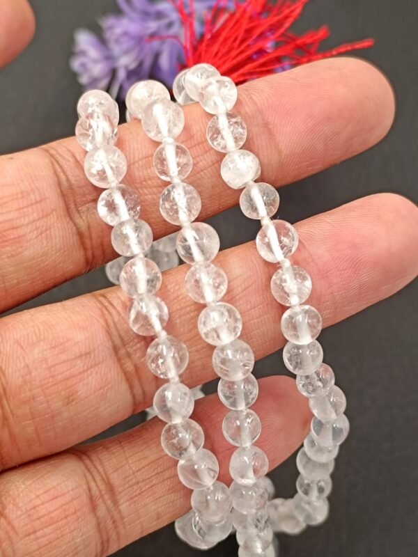 Sphatik Mala - Round Beads 7mm - Image 2