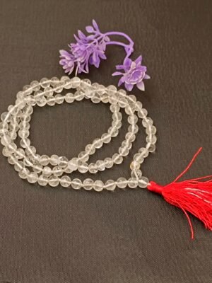 Sphatik Mala - Round Beads 7mm
