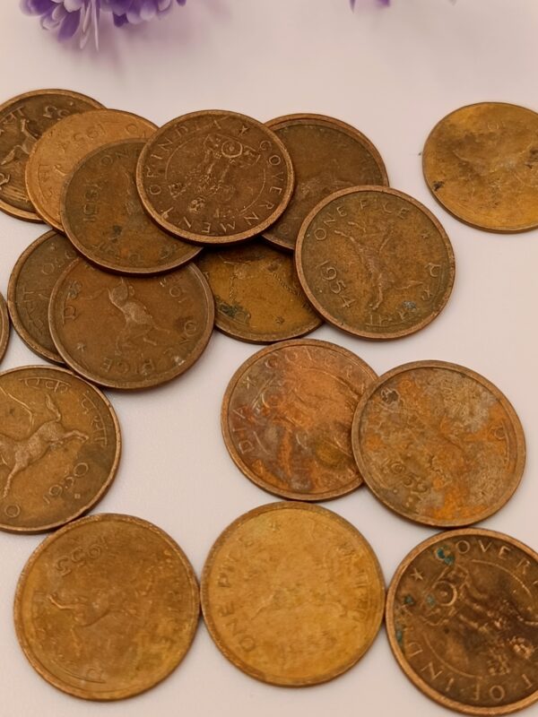 Original Copper Coin For Surya Upay - 43 Old Coins Set - Image 2
